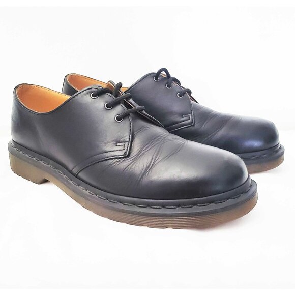 Dr. Martens Unisex 1461 Casual 3-Eye Oxford Shoes Black Leather M 10 / L 11